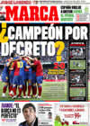 Portada diario Marca del 12 de Abril de 2009