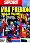 Portada diario Sport del 12 de Abril de 2009