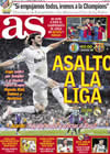 Portada diario AS del 18 de Abril de 2009