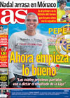 Portada diario AS del 20 de Abril de 2009