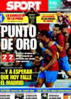 Portada diario Sport del 26 de Abril de 2009