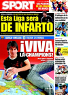 Portada diario Sport del 27 de Abril de 2009