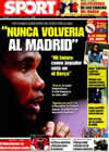 Portada diario Sport del 30 de Abril de 2009