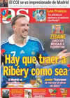 Portada diario AS del 9 de Mayo de 2009