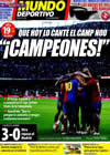 Portada Mundo Deportivo del 10 de Mayo de 2009