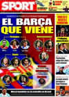 Portada diario Sport del 3 de Junio de 2009