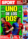 Portada diario Sport del 6 de Junio de 2009