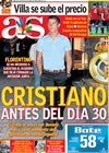 Portada diario AS del 10 de Junio de 2009