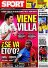 Portada diario Sport del 29 de Junio de 2009