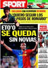 Portada diario Sport del 12 de Julio de 2009