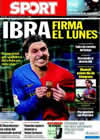 Portada diario Sport del 18 de Julio de 2009