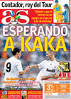 Portada diario AS del 27 de Julio de 2009