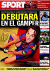 Portada diario Sport del 29 de Julio de 2009