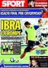 Portada diario Sport del 4 de Agosto de 2009