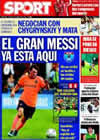 Portada diario Sport del 7 de Agosto de 2009