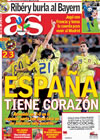 Portada diario AS del 13 de Agosto de 2009