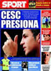 Portada diario Sport del 13 de Agosto de 2009