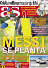 Portada diario AS del 14 de Agosto de 2009