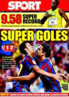 Portada diario Sport del 17 de Agosto de 2009