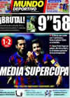 Portada Mundo Deportivo del 17 de Agosto de 2009