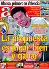 Portada diario AS del 22 de Agosto de 2009