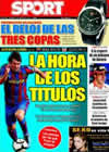 Portada diario Sport del 23 de Agosto de 2009