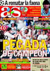 Portada diario AS del 25 de Agosto de 2009