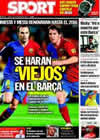 Portada diario Sport del 3 de Septiembre de 2009