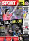 Portada diario Sport del 15 de Septiembre de 2009