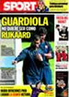 Portada diario Sport del 22 de Septiembre de 2009