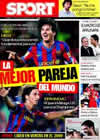 Portada diario Sport del 24 de Septiembre de 2009