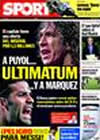 Portada diario Sport del 7 de Octubre de 2009