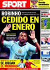 Portada diario Sport del 10 de Octubre de 2009