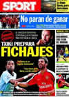 Portada diario Sport del 11 de Octubre de 2009