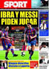 Portada diario Sport del 17 de Octubre de 2009