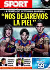 Portada diario Sport del 23 de Octubre de 2009