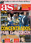 Portada diario AS del 27 de Octubre de 2009