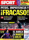 Portada diario Sport del 11 de Noviembre de 2009