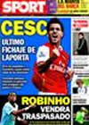 Portada diario Sport del 13 de Noviembre de 2009