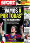 Portada diario Sport del 20 de Noviembre de 2009