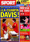 Portada diario Sport del 6 de Diciembre de 2009