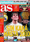 Portada diario AS del 7 de Diciembre de 2009