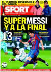 Portada diario Sport del 17 de Diciembre de 2009