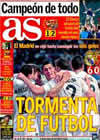 Portada diario AS del 20 de Diciembre de 2009