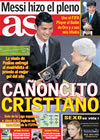 Portada diario AS del 22 de Diciembre de 2009