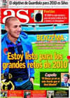 Portada diario AS del 29 de Diciembre de 2009