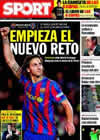 Portada diario Sport del 2 de Enero de 2010