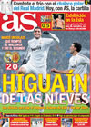 Portada diario AS del 11 de Enero de 2010