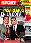 Portada diario Sport del 12 de Enero de 2010