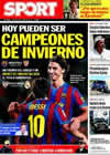 Portada diario Sport del 16 de Enero de 2010